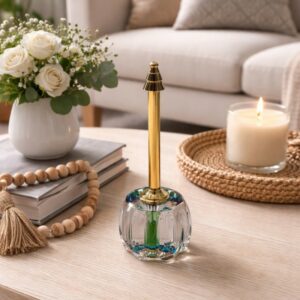 Lance-Parfum en Cristal avec Finition Dorée