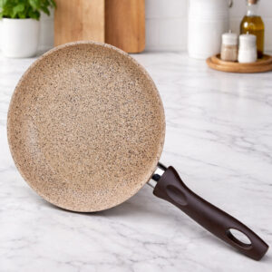 Falez- Poêle en Granite 28 cm crème