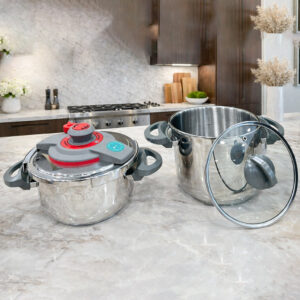 Set Cocotte 6L et Faitout 9L Inox 18/10 - Falez