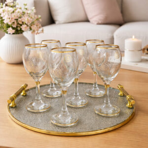 Service de Verres à Jus en Verre 6 Pièces