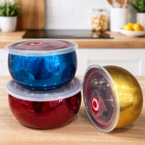Set de 3 Bols de Conservation avec Couvercle