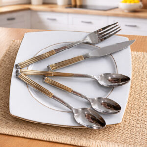 MYD –  Ménagère 24 Pièces en Inox 18/10