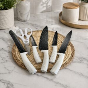 Set Couteaux & Ustensiles de Cuisine avec Support