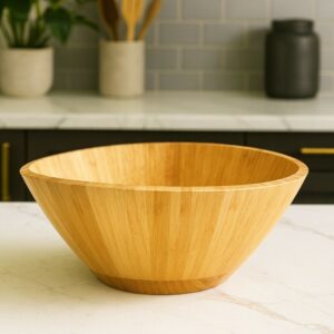 Saladier Ovale 28x26 cm en Bois