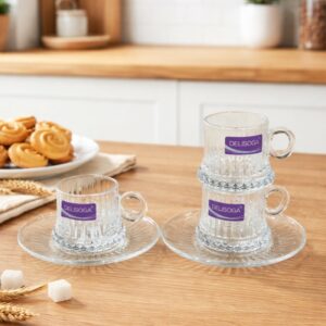 Service à Café en Verre 12 pièces