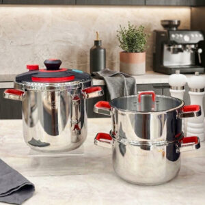 Couscoussier et Cocotte en Inox 18/10 - 6 Pièces - Sizar