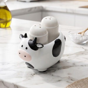 Salière & Poivrière en Céramique Design Vache