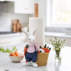 Porte Essuie-Tout avec Figurine Lapin