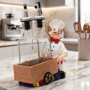 Set Huile & Vinaigre Chef avec Chariot