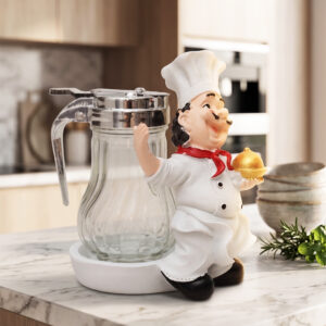 Distributeur Huile/Vinaigre avec Chef Décoratif