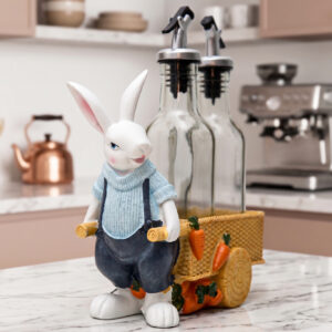 Set Huile & Vinaigre Décoratif Lapin