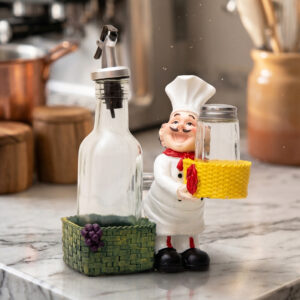 Set Huile & Vinaigre Décoratif Chef