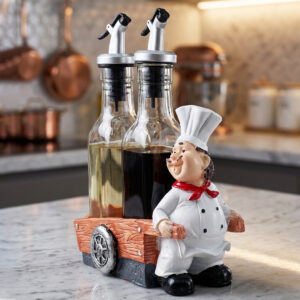 Set Huile & Vinaigre Chef avec Chariot
