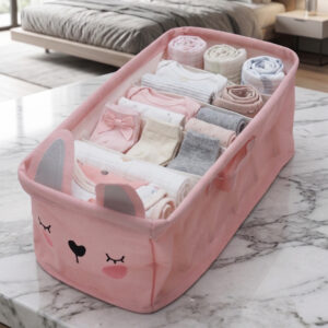 Panier de Rangement pour enfant Rose