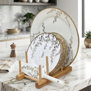 Service à Gâteaux 8 Pièces en Porcelaine