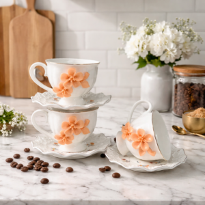 Service à Café au Lait Élégant - 12 Pièces