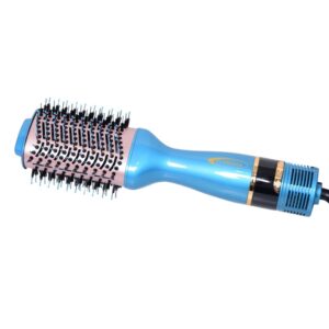 Brosse Coiffante 1000W Avec Afficheur Température Bleu - Florence HK449
