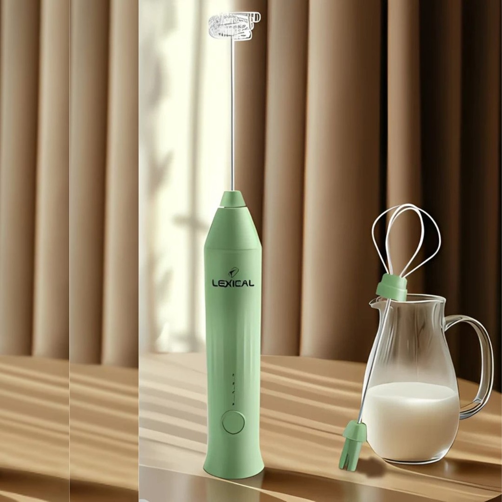 Mousseur à Lait 2n1 8500RPM Vert - Lexical LMS-460