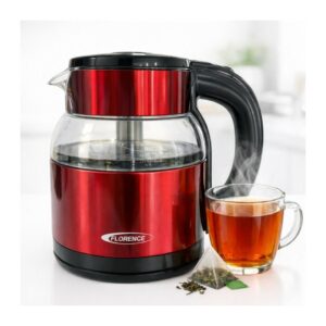Bouilloire Électrique 1500W 2L Florence Rouge - HK464