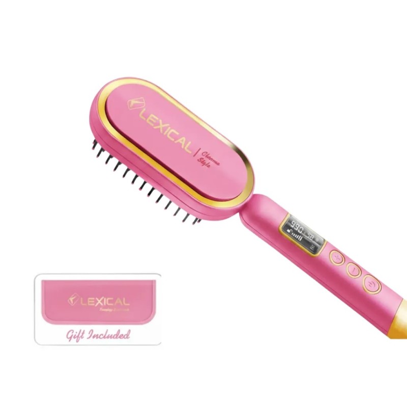 Brosse à Air Chaud 65W 990 °C Rose- Lexical LSB-5140-10