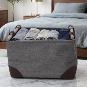 Lot de 3 Paniers de Rangement Premium avec Poignées