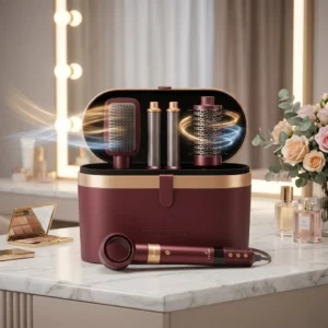 Lexical LAS-5255 - Coffret Coiffure 6en1 1300W Rouge