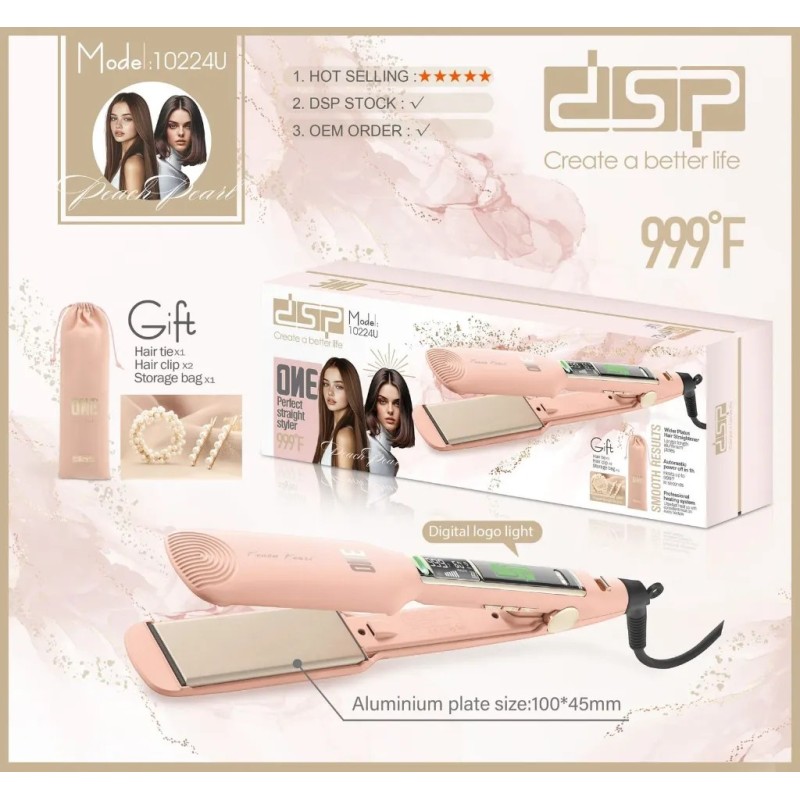 Plaque Cheveux Avec Afficheur 75W 45mm - DSP 10224U – Image 2