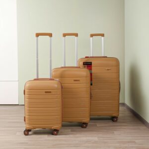 Starbag - Ensemble de 3 Valises Incassables en Polypropylène – Caramel