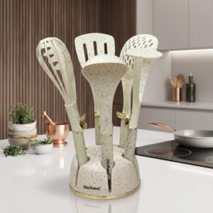 Set d’Ustensiles de Cuisine 7 Pièces avec Support
