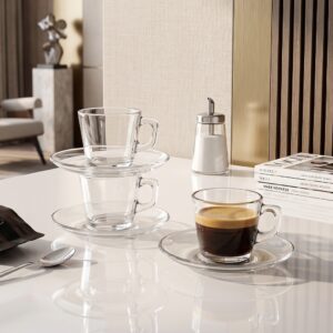 Service à Café en Verre 12 pièces