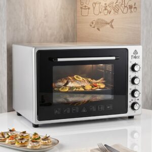 Falez - Four Électrique Multifonction Gris – Grande Capacité & Cuisson Performante 70LT