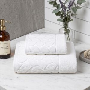Set Serviettes de Bain 2 Pièces - Blanc