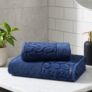 Set Serviettes de Bain 2 Pièces - Bleu
