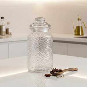 Bocal de Conservation en Verre 1200 ML avec Couvercle