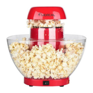 Lexical LPO-3520 - Machine à Pop Corn Avec Bol Rouge 1200W