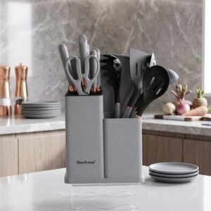 Set d’Ustensiles de Cuisine 13 Pièces avec Support
