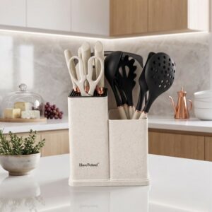 Set d’Ustensiles de Cuisine 13 Pièces avec Support