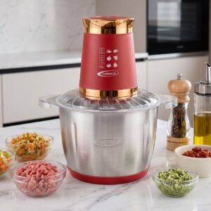 Florence 7038 - Hachoir Electrique Florence -1200W – Rouge