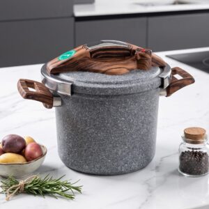 Falez - Cocotte Granite Effet Bois 6L
