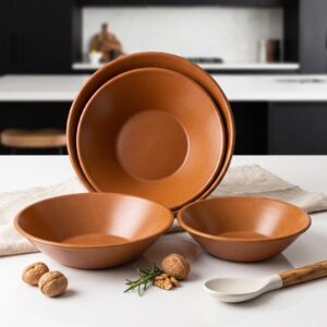 Série de 4 Saladier en bois