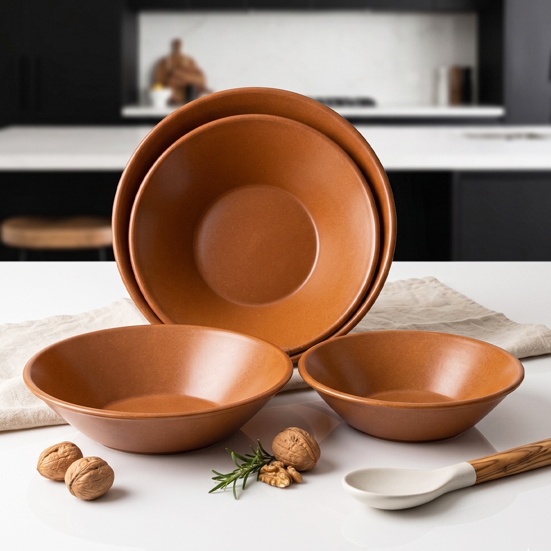 Série de 4 Saladier en bois