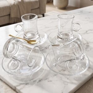 Service à thé en verre 12 Pièces