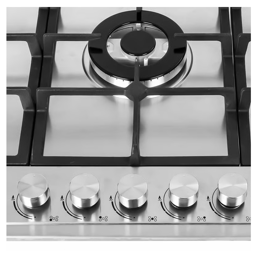 Lexical 2854 - Plaque de cuisson à gaz – 5 Feux Inox - Fonte – Image 3