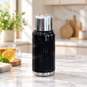 Thermos en Acier Inoxydable Noir 300 ml