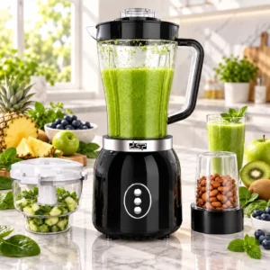 DSP KJ2131 - Blender 3en1 1.8L 350W – Noir
