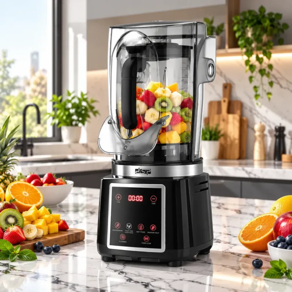 DSP KJ2200 - Blender Professionnel Multifonction 800W 2L – Noir