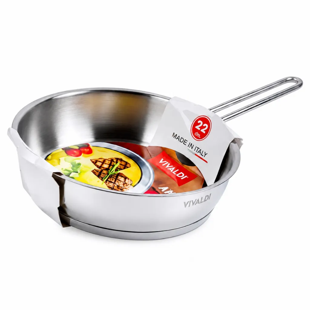 Poêle Vivaldi Rosso 22 cm Inox 18/10 – Image 2