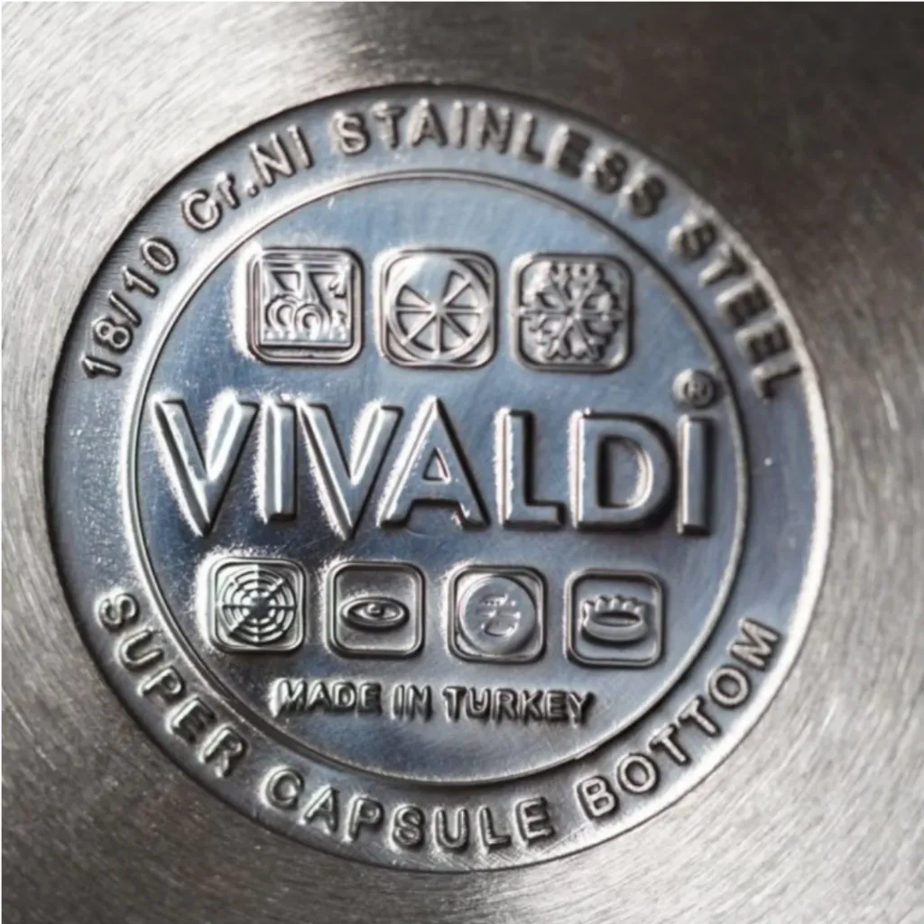 Poêle Vivaldi Rosso 24 cm Inox 18/10 – Image 5
