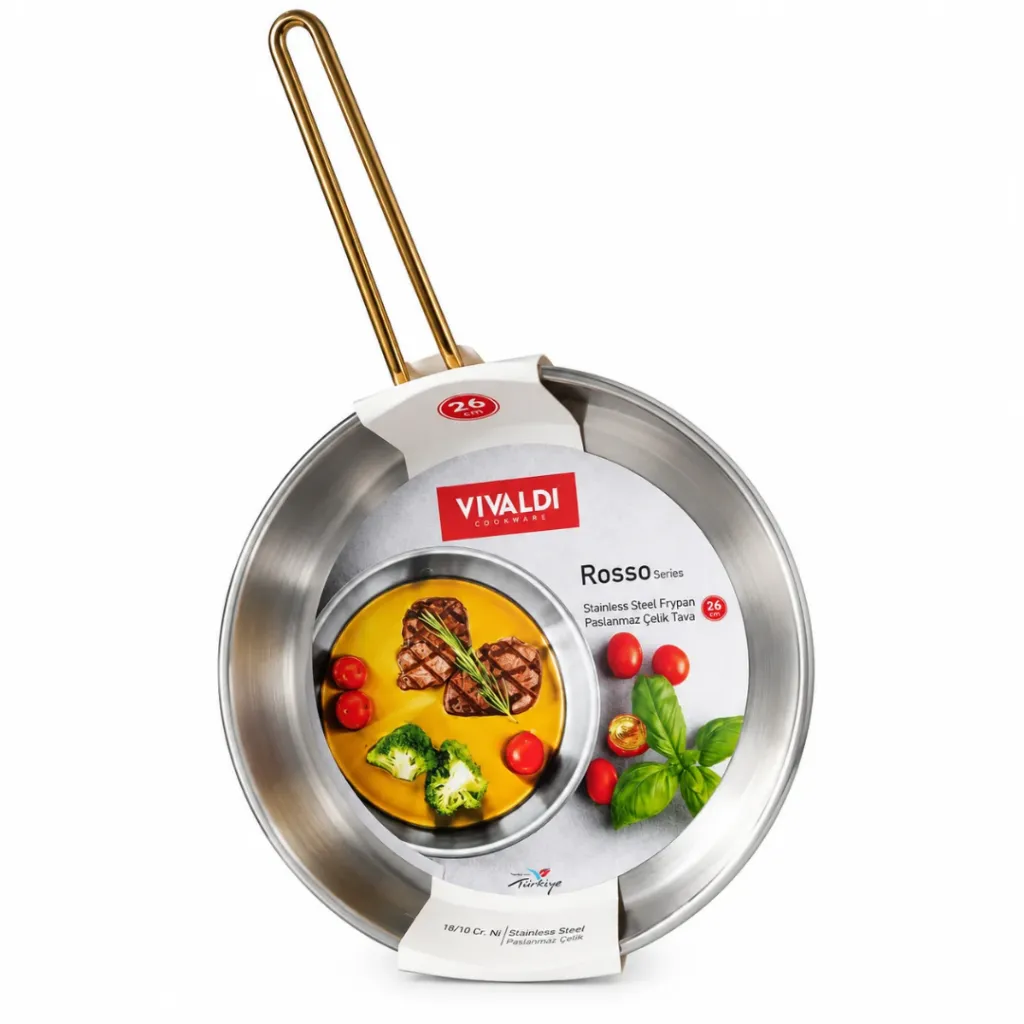 Poêle Vivaldi Rosso 26 cm Inox 18/10