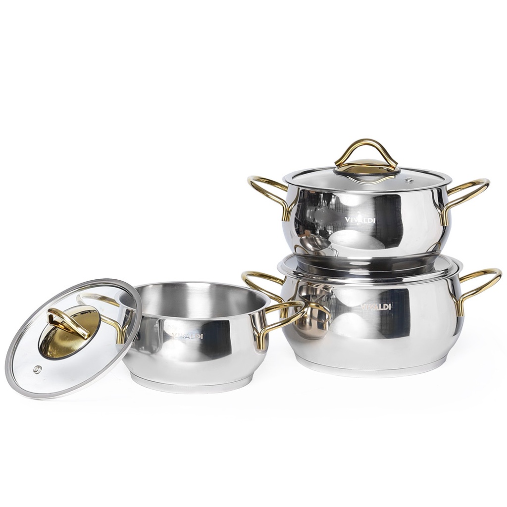 Batterie De Cuisine 6 pièces Ufo - Inox 18/10